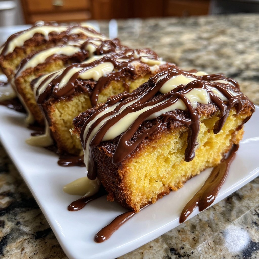Blechkuchen mit Vanille und Schokolade