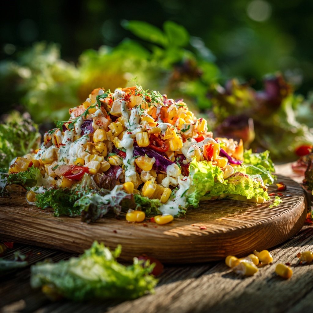 Reissalat Zum Grillen Mit Mais