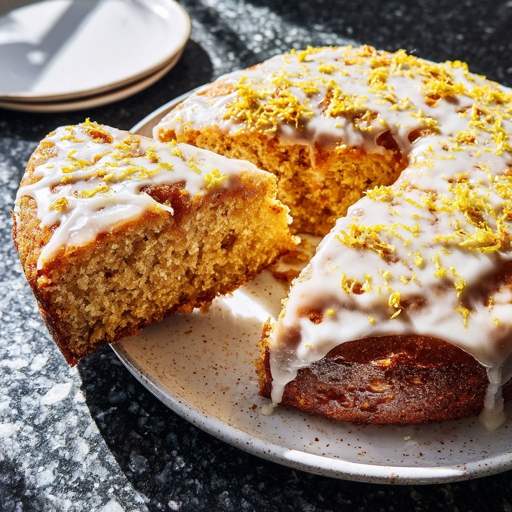 Karottenkuchen Mit Zitronenguss