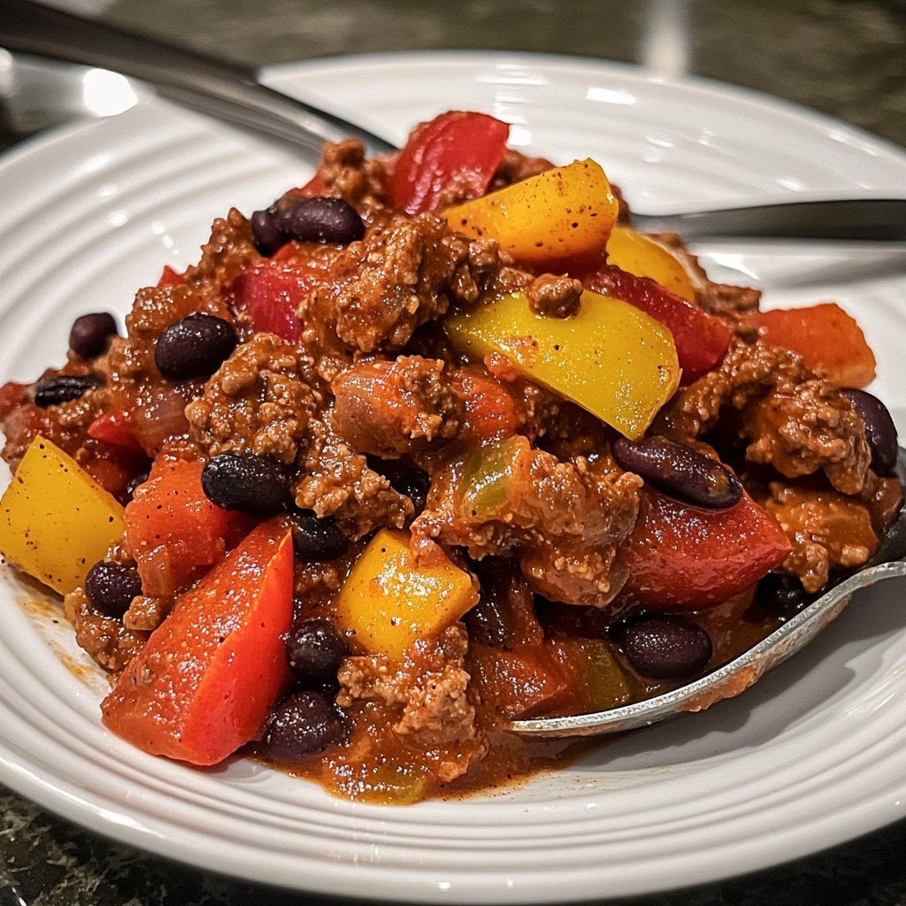 Chili sin Carne mit Paprika