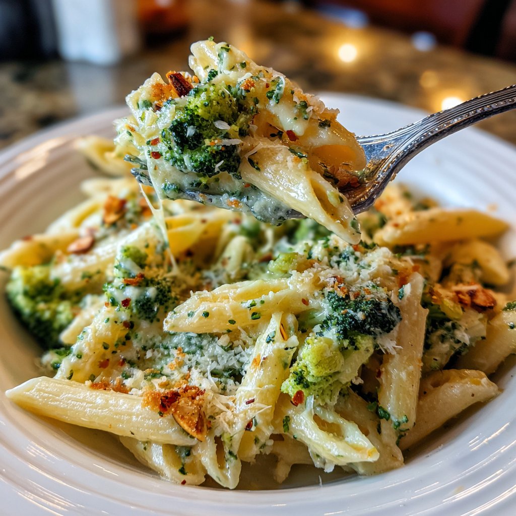 Penne mit Brokkoli und Mandeln