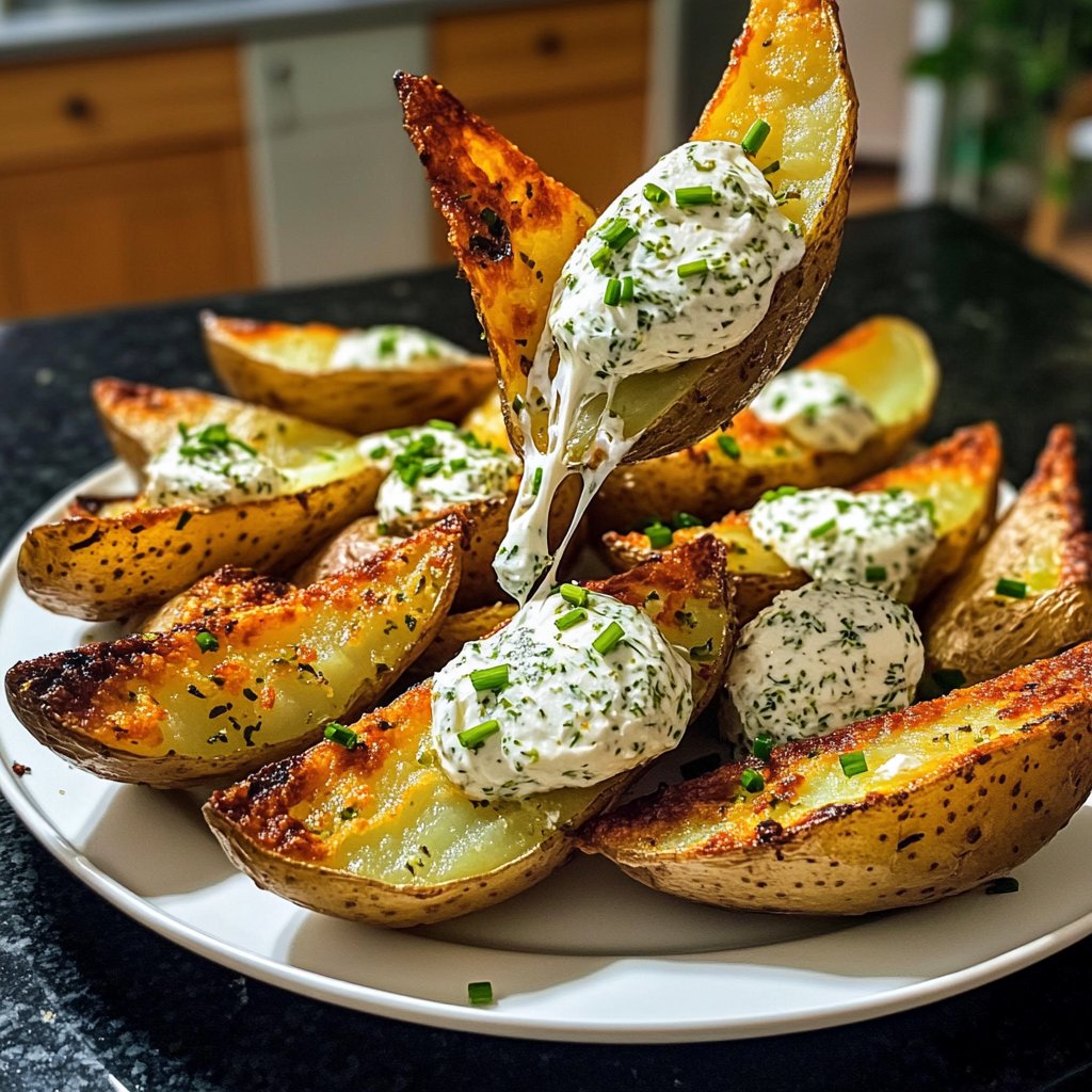 Ofenkartoffeln mit Kräuterquark