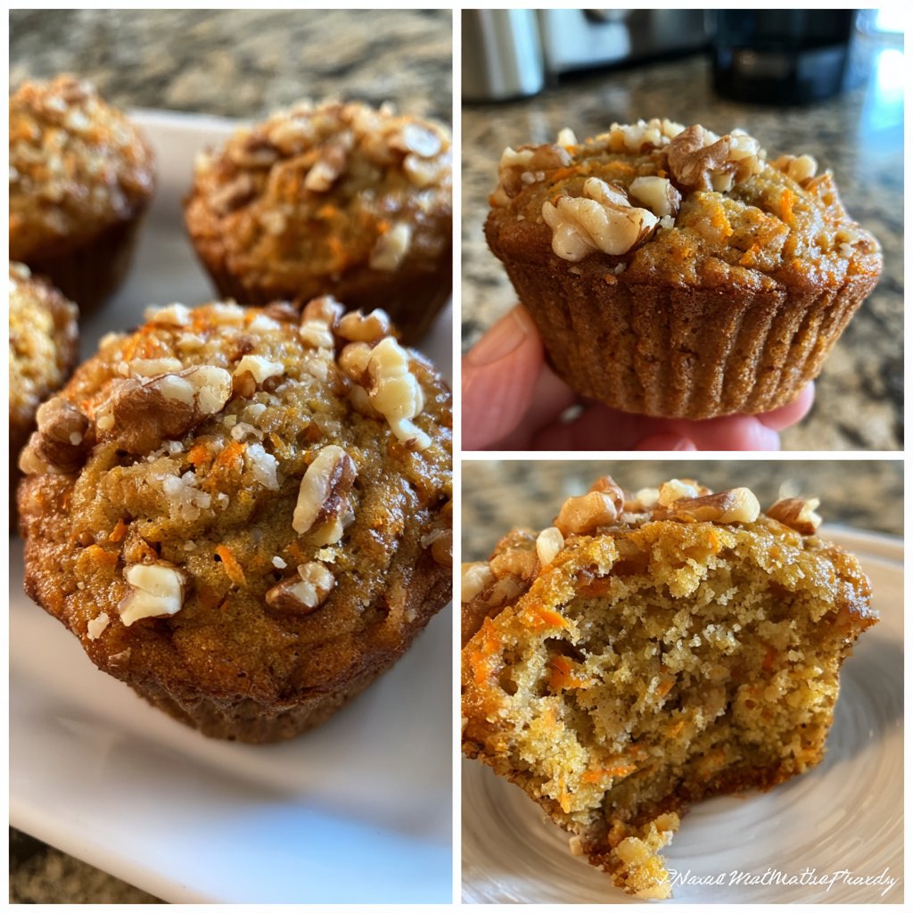 Saftige Karottenmuffins ohne Zucker