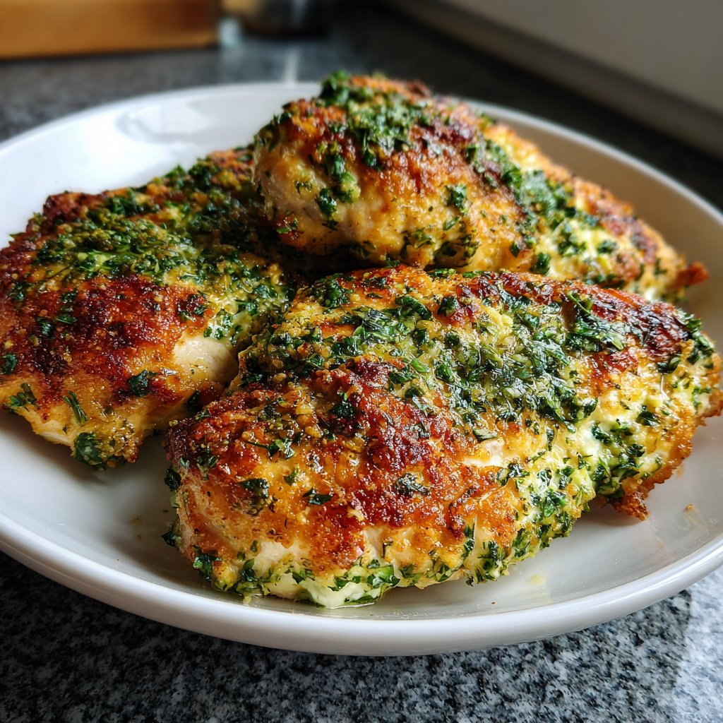 Hähnchenbrust mit Kräuterquark